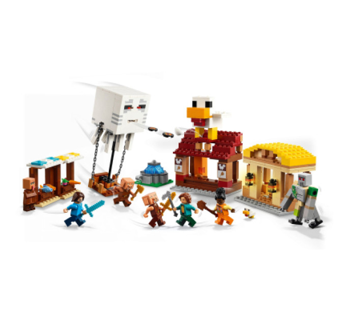 LEGO Конструктор LEGO Minecraft Напад на село з повітряною кулею Ґаст (21273)