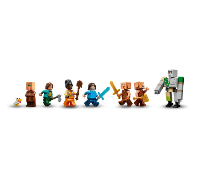 LEGO Конструктор LEGO Minecraft Напад на село з повітряною кулею Ґаст (21273)