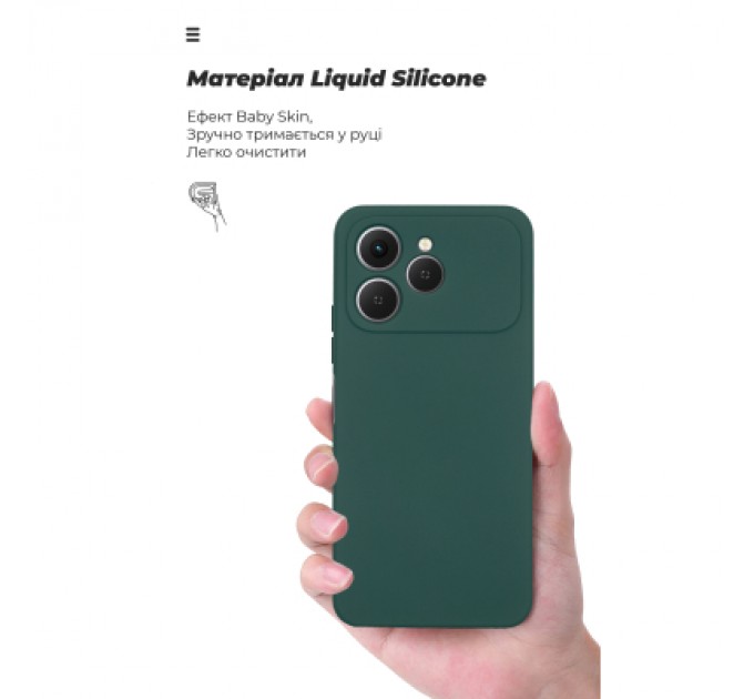 Armorstandart Чохол до мобільного телефона Armorstandart ICON Tecno Spark 40 4G Camera cover Dark Green (ARM87936)