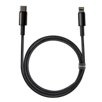 Кабель Baseus Tungsten Gold USB Type-C - Lightning (M/M), 20W, 1 м Black (6953156232037)