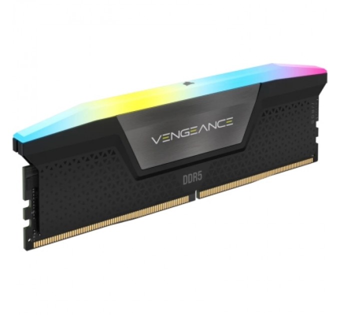 Corsair Модуль пам'яті для комп'ютера DDR5 64GB (2x32GB) 6000 MHz Vengeance RGB Grey Corsair (CMH64GX5M2B6000Z30)