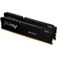 Модуль пам'яті для комп'ютера DDR5 128GB (2x64GB) 5600 MHz Beast Kingston Fury (ex.HyperX) (KF556C36BBEK2-128)