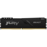 Модуль пам'яті для комп'ютера DDR4 8GB 3200 MHz Beast Black Kingston Fury (ex.HyperX) (KF432C16BB/8WP)
