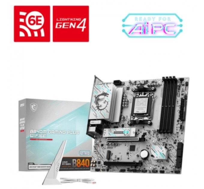 MSI Материнська плата MSI B840M GAMING PLUS WIFI6E