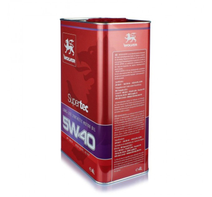 Wolver Моторна олива Wolver Supertec 5W-40 4л (4260360940019)