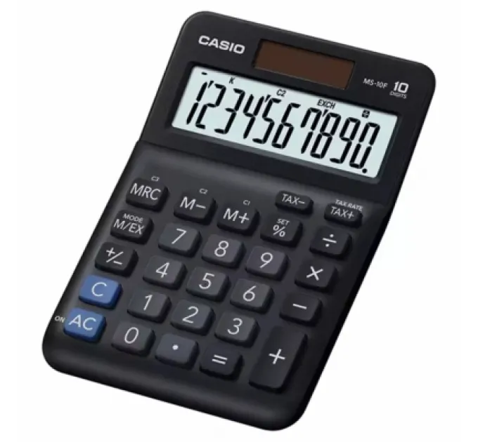 Casio Калькулятор Casio MS-10F-WA-EP, чорний (CALC-CAS-MS-10F-WA-E)