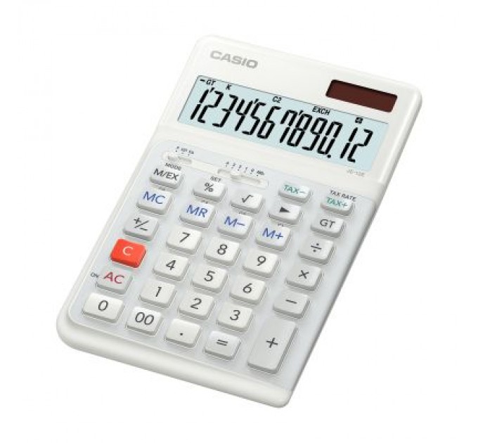 Casio Калькулятор Casio JE-12E-WE-WA-EP, білий (CALC-CAS-JE-12E-WE-W)