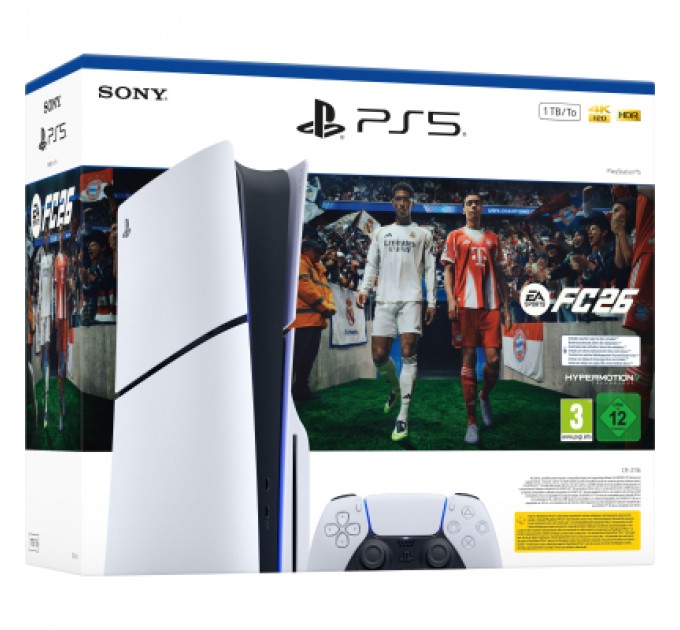 Sony Playstation Ігрова консоль Sony Playstation 5 Slim Blu-ray 825GB (+EA SPORTS FC 26) (1000049854)