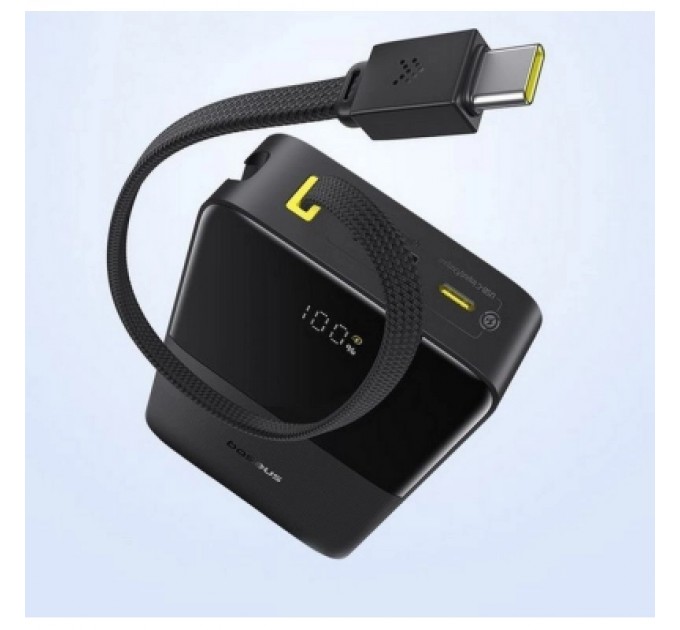 Baseus Батарея універсальна Baseus EnerFill FC51 Bipow2 Pro 20000mAh 22,5W build-in cable USB-C black (E0027701)