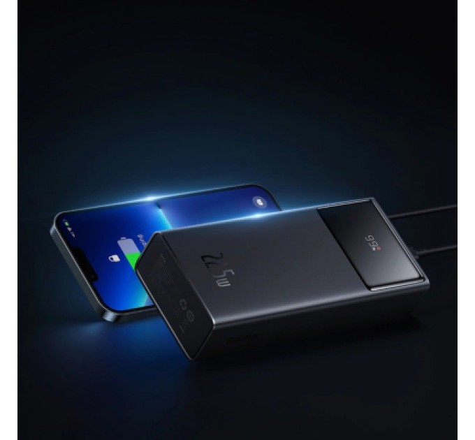Baseus Батарея універсальна Baseus Star Lord Display 30000mAh 22.5W QC/3.0 PD/3.0 Black (PPXJ080101)