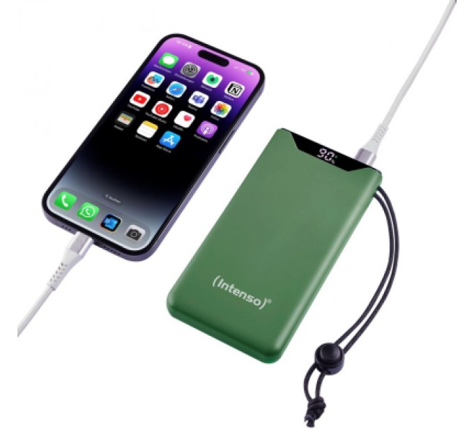 Intenso Батарея універсальна Intenso F10000 10000mAh QC3.0 green (7332037)