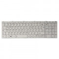 Клавіатура ноутбука PowerPlant TOSHIBA Satellite C850, C870 белый, белый фрейм (KB311781)