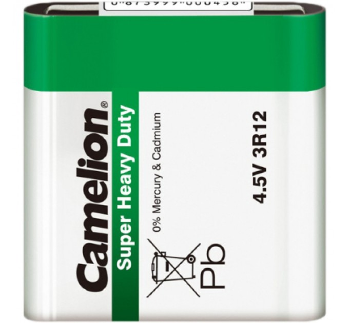 Camelion Батарейка 3R12 4.5V Super Heavy Duty Zinc-carbon * 1 Camelion (3R12-SP1G)