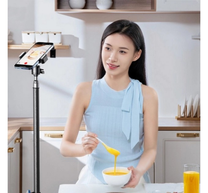 RTAKO Штатив RTAKO ZJ-ZB03 2.1M Matte Finish Carbon Steel Black (6975068278637)