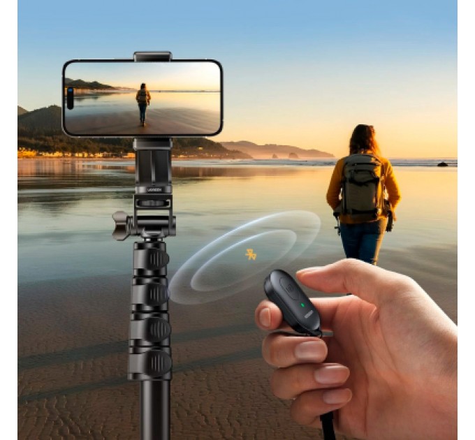 Ugreen Штатив Ugreen LP680 Selfie Stick Tripod with Bluetooth Remote Black (15609)