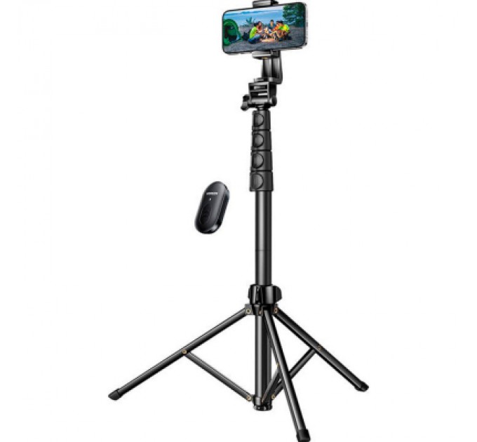 Ugreen Штатив Ugreen LP680 Selfie Stick Tripod with Bluetooth Remote Black (15609)