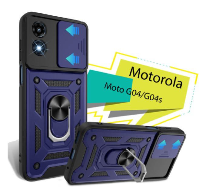 BeCover Чохол до мобільного телефона BeCover Military Motorola Moto G04/G04s Blue (713063)