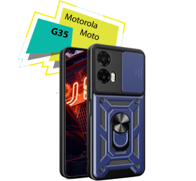 BeCover Чохол до мобільного телефона BeCover Military Motorola Moto G35 Blue (713090)