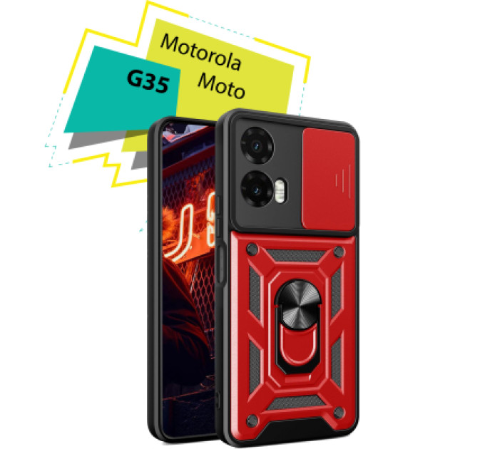 BeCover Чохол до мобільного телефона BeCover Military Motorola Moto G35 Red (713092)