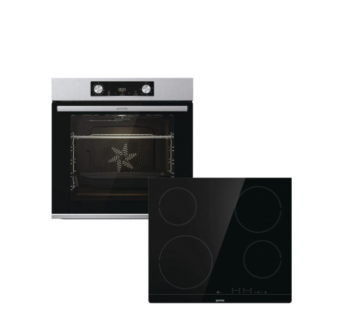 Gorenje Комплект вбудованої техніки Gorenje BO6737E02X -нерж + ECT41SC- чорна (SET_BO6737E02X_ECT41SC)