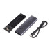 Maxxter Зовнішня кишеня Maxxter M.2 NVMe PCIe, USB 3.2 Type-C, Metal, Black (EHDE-2280D-01)