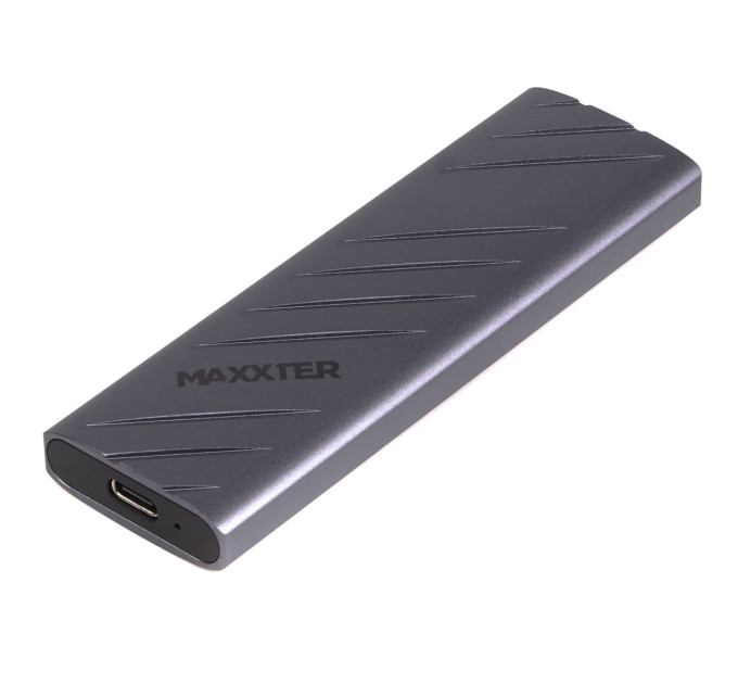 Maxxter Зовнішня кишеня Maxxter M.2 NVMe PCIe, USB 3.2 Type-C, Metal, Black (EHDE-2280S-01)