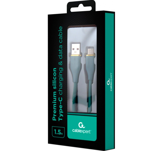 Cablexpert Кабель Cablexpert USB - USB Type-C (M/M), 2.1 A, 1.5 м, Green (CC-USB2S-AMCM-1.5M-G)