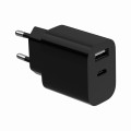Gembird Мережевий зарядний пристрій Gembird (1USBх2.4A + 1USB-Cх2.4A) Black (TA-UC-2AC12-01-BK)