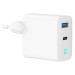 Gembird Мережевий зарядний пристрій Gembird (1USBх3A + 1USB-Cх3A) White (TA-UC-PDQC30L-W-01)