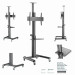 Gembird Кронштейн Gembird TVS-70T-02 (VESA600х400)