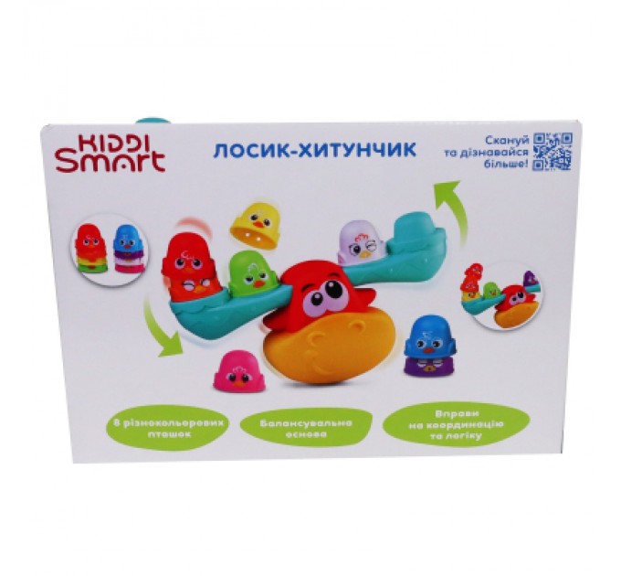 Kiddi Smart Розвиваюча іграшка Kiddi Smart балансир – Лосик-хитунчик (4553-KS)