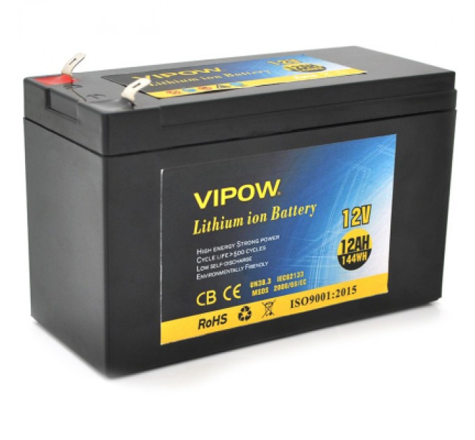 Vipow Батарея до ДБЖ Vipow 12V - 12Ah Li-ion (VP-12120LI)