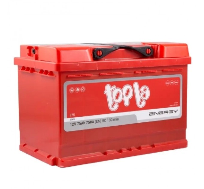 Topla Акумулятор автомобільний Topla 75 Ah/12V Energy Euro  750A (108 075)