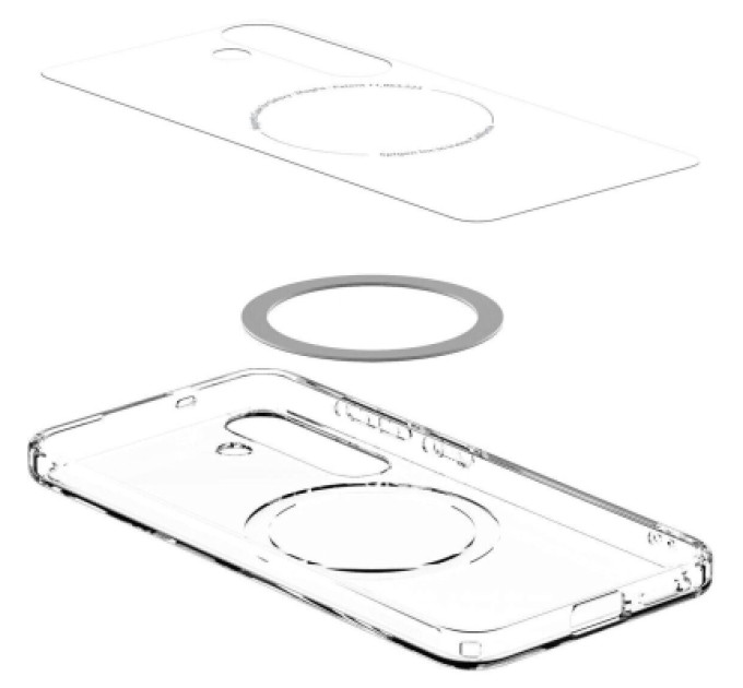 Spigen Чохол до мобільного телефона Spigen Samsung Galaxy S25+, Ultra Hybrid MagFit, Clear White (ACS08981)