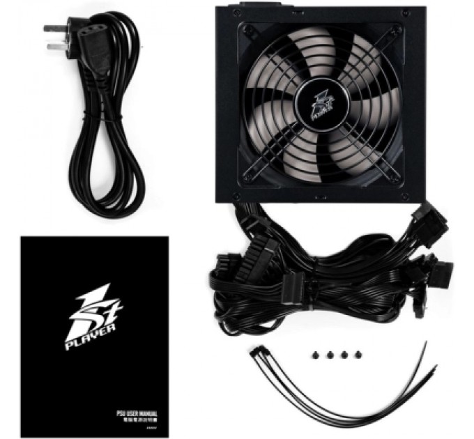1stPlayer Блок живлення 1stPlayer 600W (DKPM-BRZ-600-BK-EU)