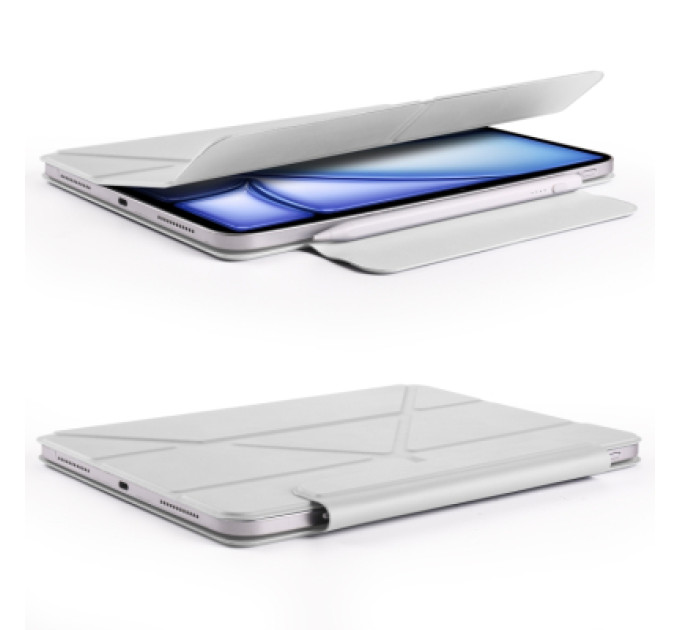 BeCover Чохол до планшета BeCover Ultra Slim Origami Magnetic Apple iPad Mini 7 2024 Gray (712949)