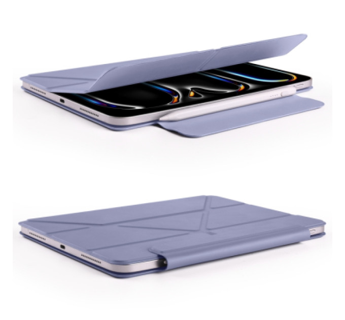 BeCover Чохол до планшета BeCover Ultra Slim Origami Magnetic Apple iPad Pro 11" M4 2024 Deep Purple (712963)