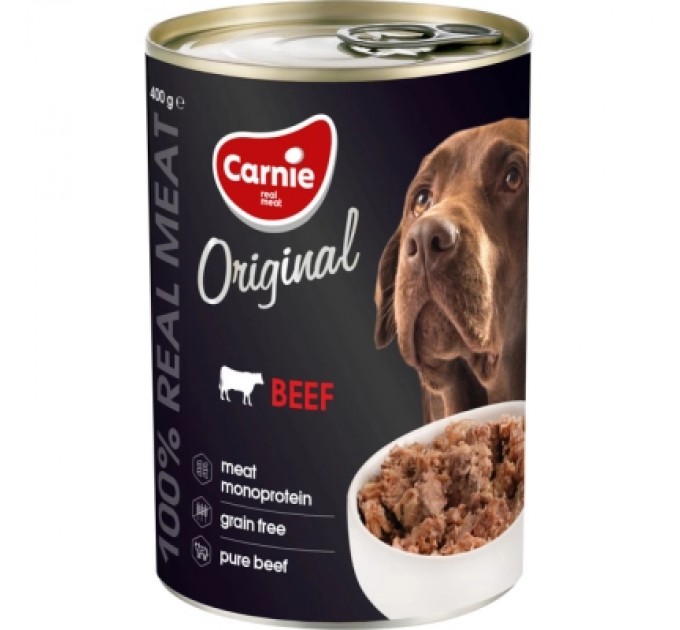 Carnie Консерви для собак Carnie Original Mono Protein Яловичина 400 г (4820255193182)