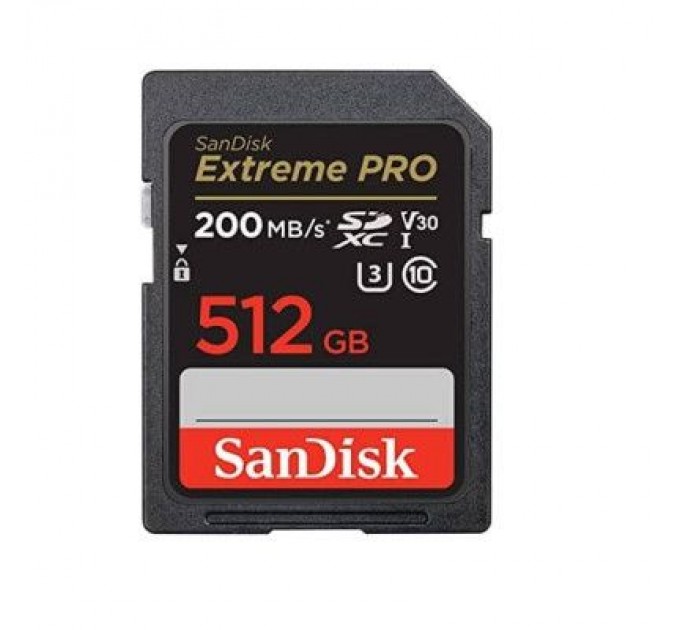 SanDisk Карта пам'яті SanDisk 512GB SD class 10 UHS-I U3 V30 Extreme PRO (SDSDXXD-512G-GN4IN)