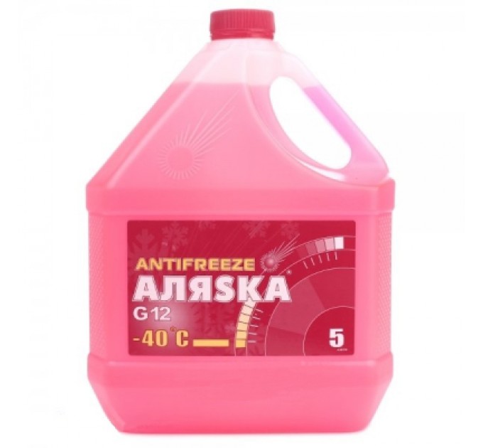 Аляsка Антифриз Аляsка -40 G12 червоний 5л (5527)