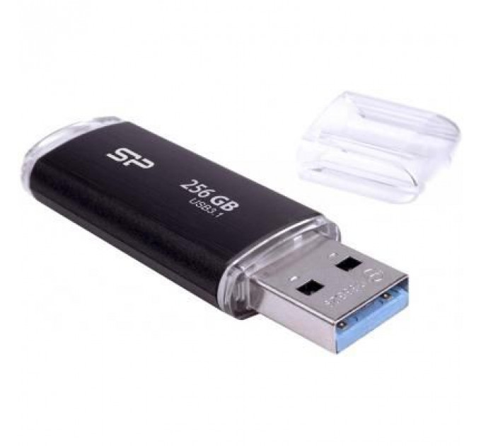 USB флеш накопичувач Silicon Power 256GB Blaze b02 Black USB 3.0 (SP256GBUF3B02V1K)