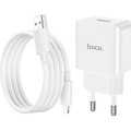 HOCO Зарядний пристрій HOCO C106A charger set(iP) White (6931474783899)