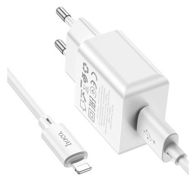 HOCO Зарядний пристрій HOCO C106A charger set(iP) White (6931474783899)