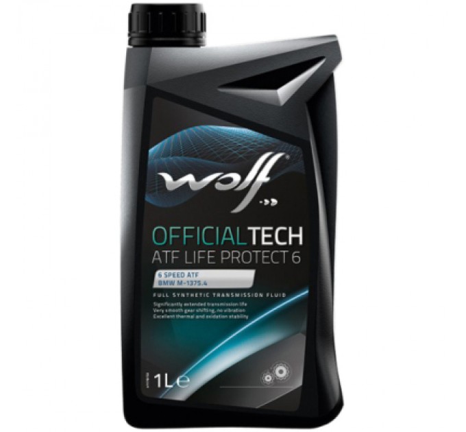 Wolf Трансмісійна олива Wolf OFFICIALTECH ATF LIFE PROTECT 6 1л (8305900)