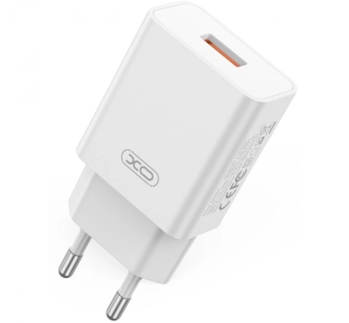 XO Зарядний пристрій XO USB-A QC18W White (L127.white)