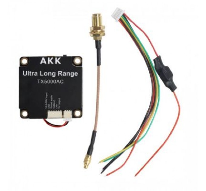 AKK Відеопередавач (VTX) AKK Ultra Long Range 5W 4.9G-6G 96CH (TX5000AC)