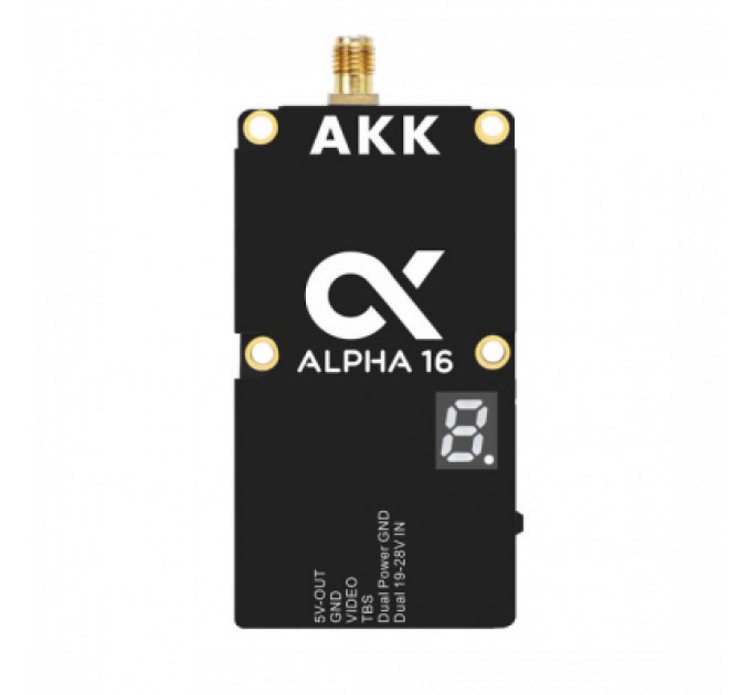 AKK Відеопередавач (VTX) AKK 16W 4.9G-6G Ultra Wide Band 96CH VTX - Alpha 16 (A16)