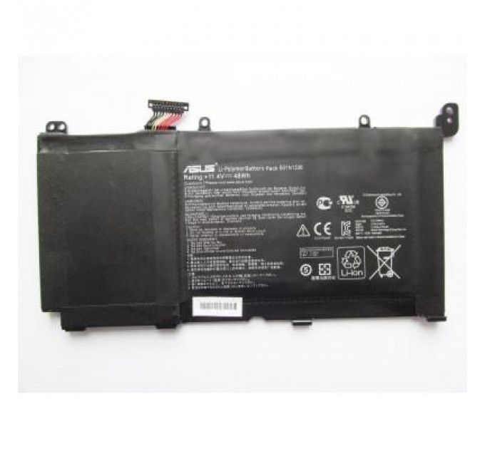 Акумулятор до ноутбука ASUS S551 B31N1336, 4110mAh (48Wh), 3cell, 11.4V, Li-Pol (A47470)