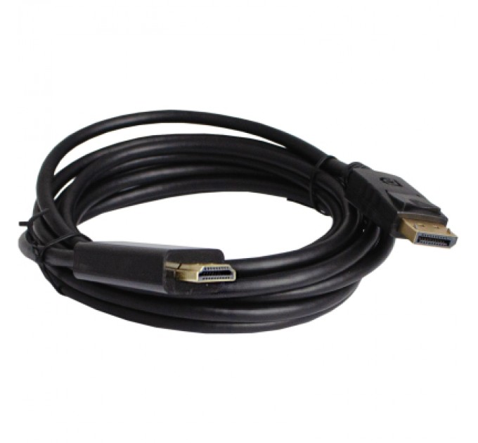 Patron Кабель мультимедійний DisplayPort M to HDMI M 3.0m 4K60Hz black Patron (PN-DP-HDMI-30)