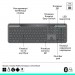 Logitech Клавіатура Logitech Slim Solar+ for Business Wireless/Bluetooth Graphite (920-013779)